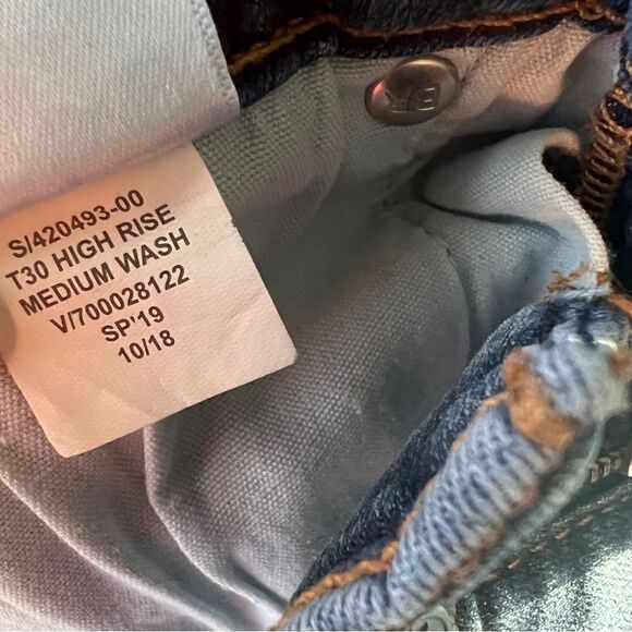 Banana Republic high rise skinny jeans frayed hem - Picture 6 of 7